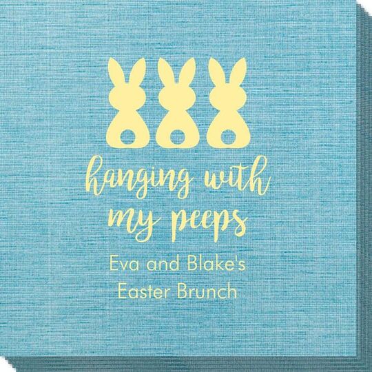 Hanging With My Peeps Easter Bamboo Luxe Napkins